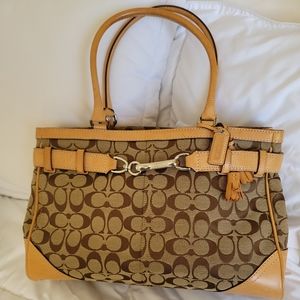 Coach signature purse